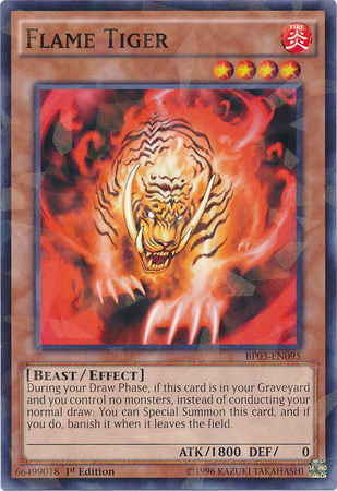 Flame Tiger [BP03-EN095] Shatterfoil Rare | Rock City Comics