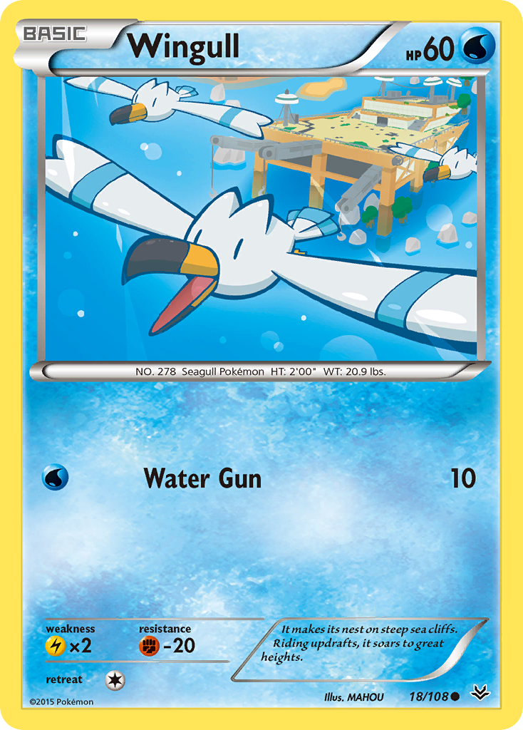 Wingull (18/108) [XY: Roaring Skies] | Rock City Comics