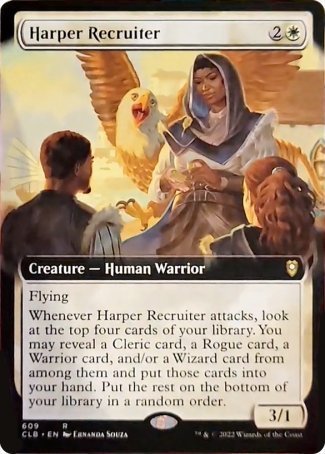 Harper Recruiter (Extended Art) [Commander Legends: Battle for Baldur's Gate] | Rock City Comics
