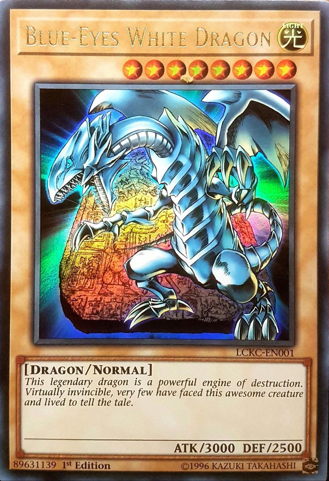 Blue-Eyes White Dragon (Version 4) [LCKC-EN001] Ultra Rare | Rock City Comics