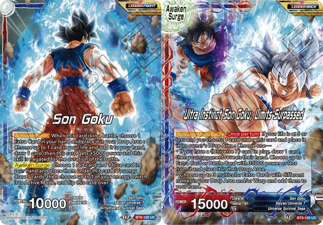 Son Goku // Ultra Instinct Son Goku, Limits Surpassed [BT9-100] | Rock City Comics