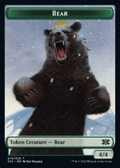 Bear // Monk Double-sided Token [Double Masters 2022 Tokens] | Rock City Comics