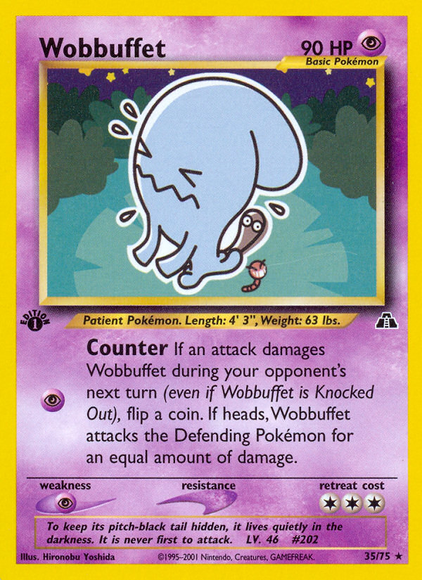 Wobbuffet (35/75) [Neo Discovery 1st Edition] | Rock City Comics