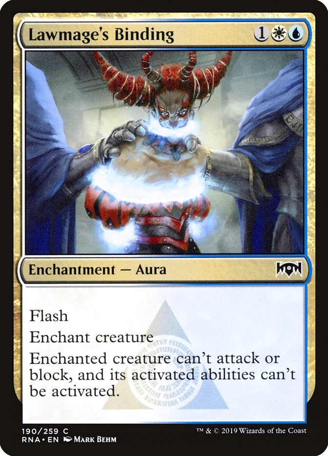 Lawmage's Binding [Ravnica Allegiance] | Rock City Comics