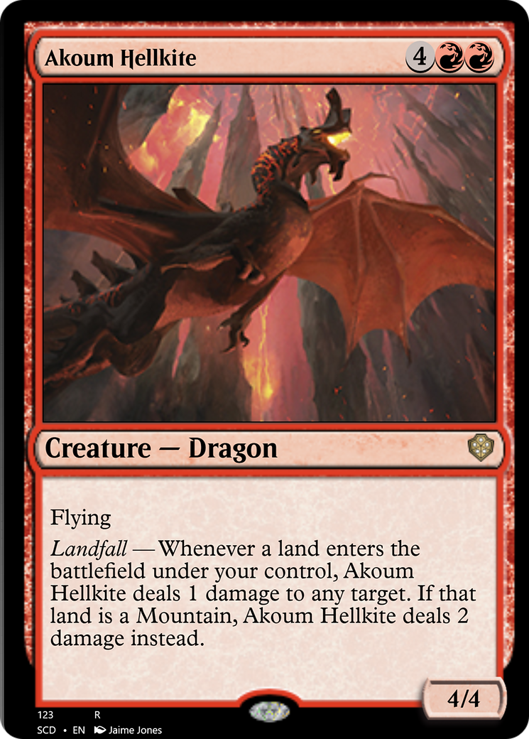 Akoum Hellkite [Starter Commander Decks] | Rock City Comics