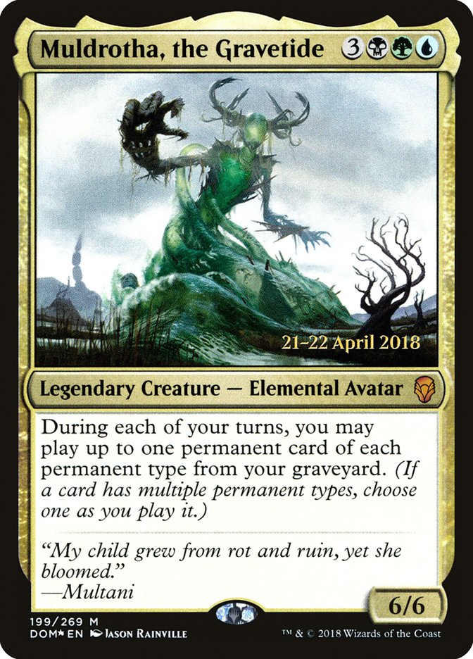 Muldrotha, the Gravetide  [Dominaria Prerelease Promos] | Rock City Comics