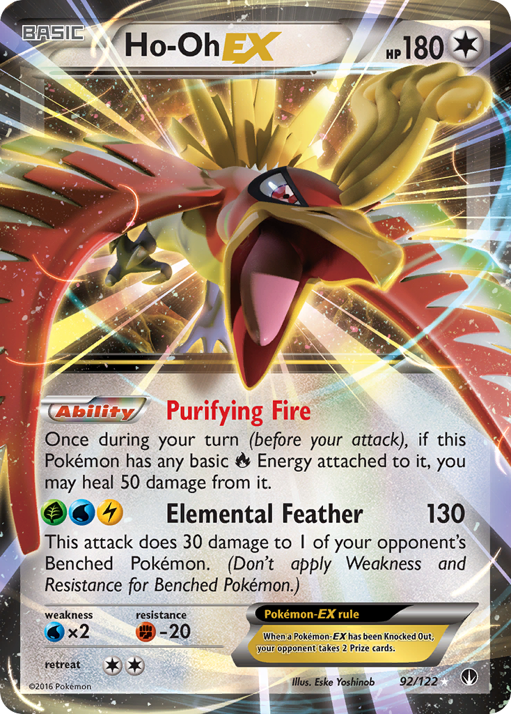 Ho-Oh EX (92/122) [XY: BREAKpoint] | Rock City Comics