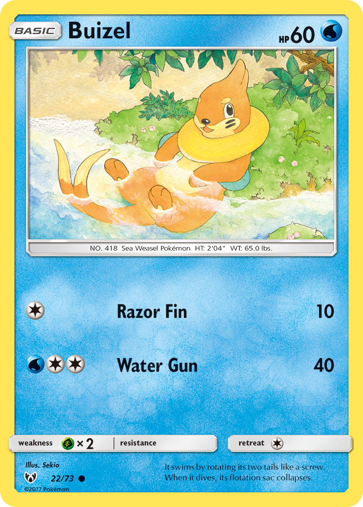 Buizel (22/73) [Sun & Moon: Shining Legends] | Rock City Comics