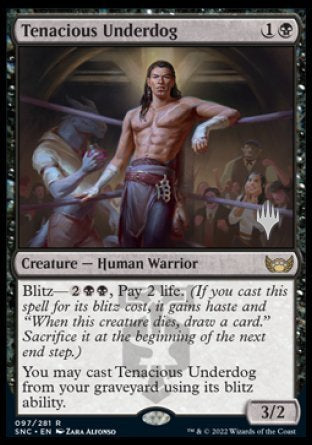 Tenacious Underdog (Promo Pack) [Streets of New Capenna Promos] | Rock City Comics