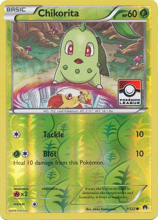 Chikorita (1/122) (League Promo) [XY: BREAKpoint] | Rock City Comics