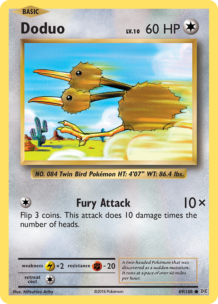 Doduo (69/108) [XY: Evolutions] | Rock City Comics