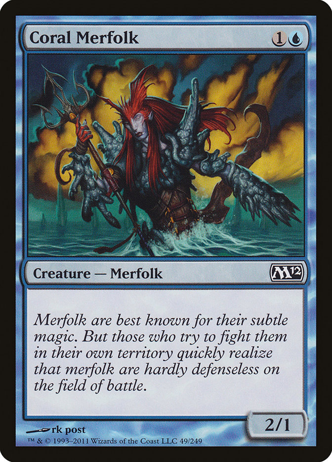 Coral Merfolk [Magic 2012] | Rock City Comics