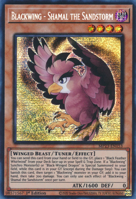 Blackwing - Shamal the Sandstorm [MP23-EN153] Prismatic Secret Rare | Rock City Comics