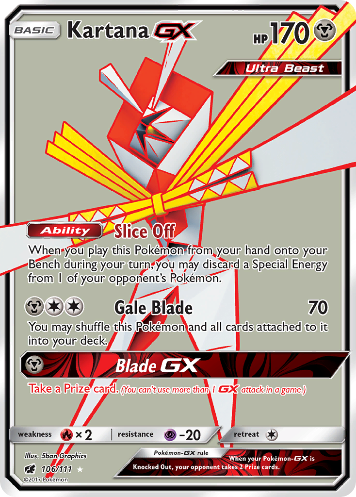 Kartana GX (106/111) [Sun & Moon: Crimson Invasion] | Rock City Comics