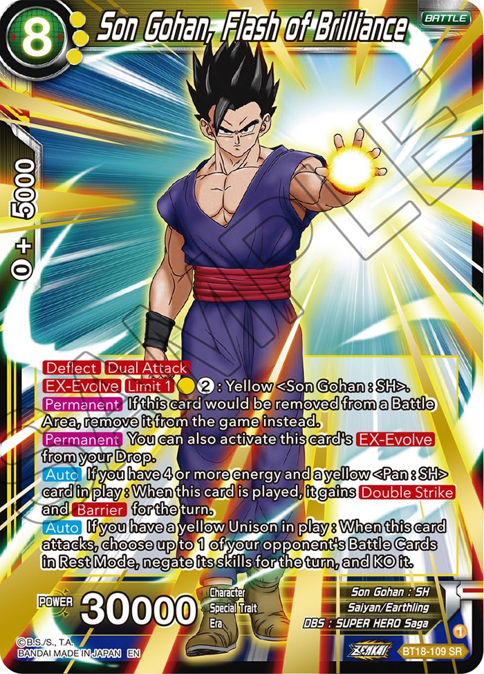 Son Gohan, Flash of Brilliance (BT18-109) [Dawn of the Z-Legends] | Rock City Comics