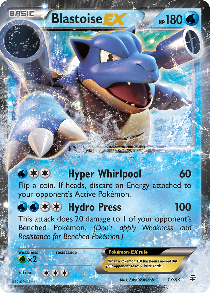 Blastoise EX (17/83) [XY: Generations] | Rock City Comics