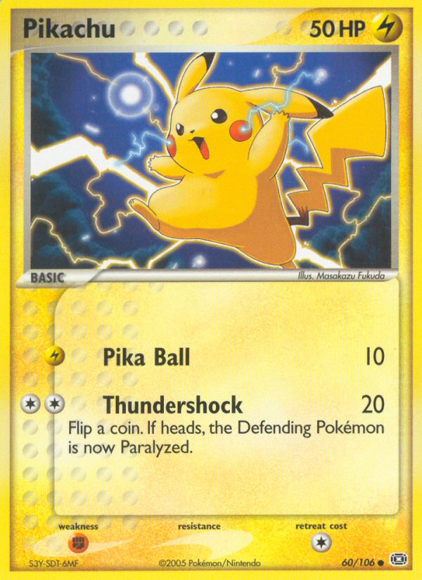 Pikachu (60/106) [EX: Emerald] | Rock City Comics