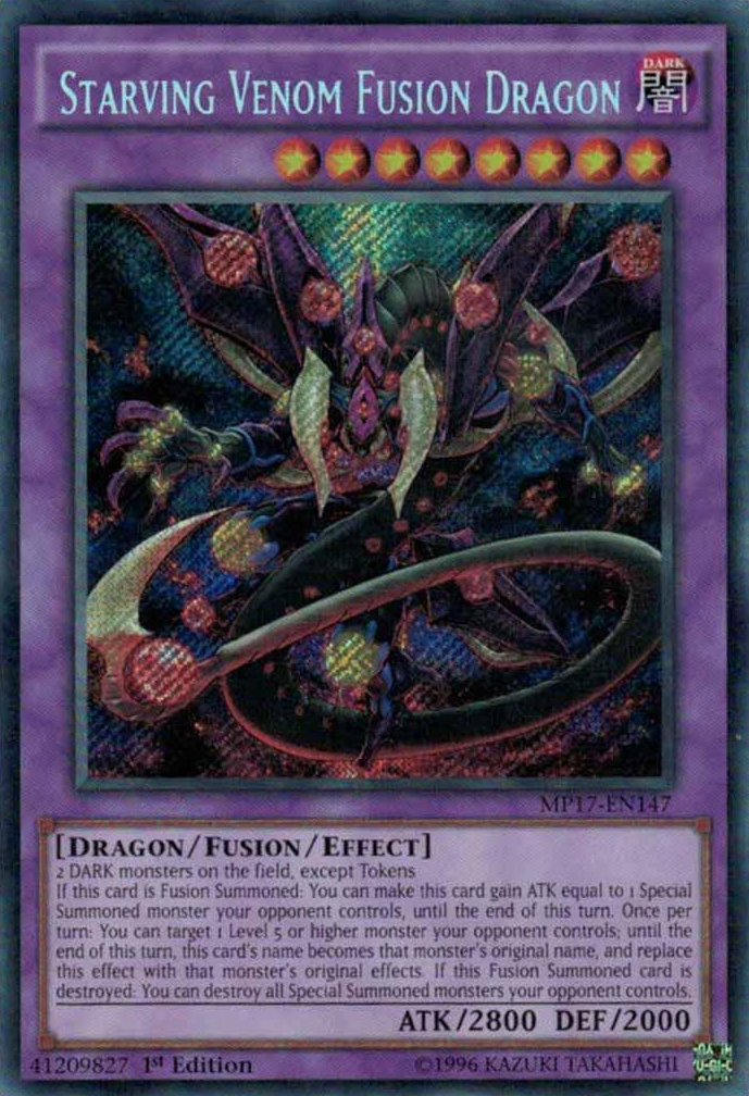 Starving Venom Fusion Dragon [MP17-EN147] Secret Rare | Rock City Comics