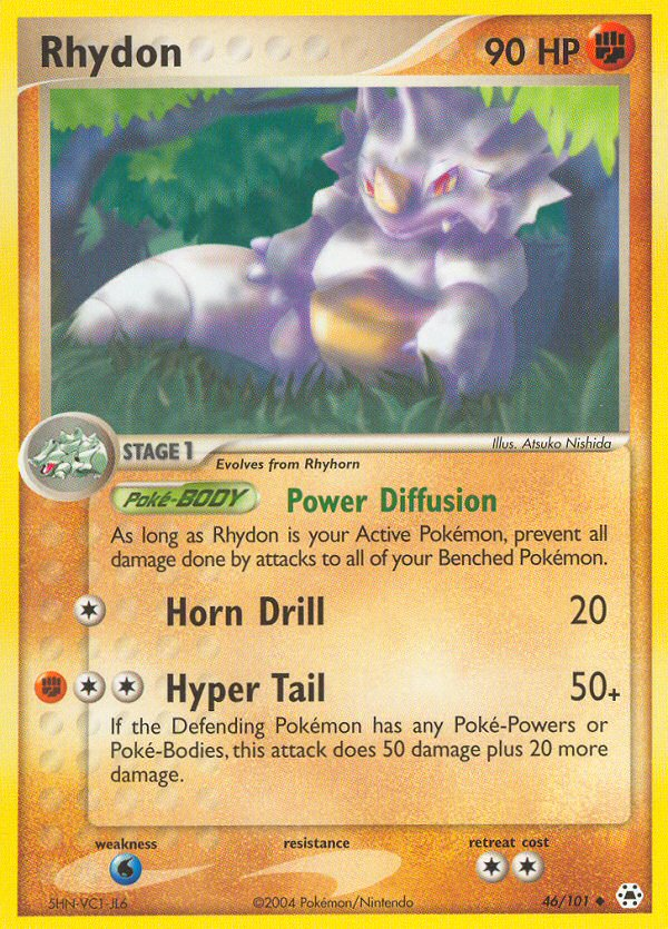 Rhydon (46/101) [EX: Hidden Legends] | Rock City Comics