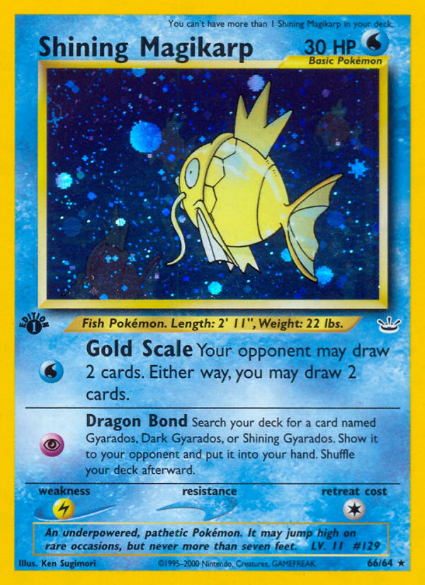Shining Magikarp (66/64) [Neo Revelation 1st Edition] | Rock City Comics