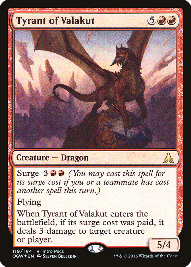 Tyrant of Valakut (Intro Pack) [Oath of the Gatewatch Promos] | Rock City Comics