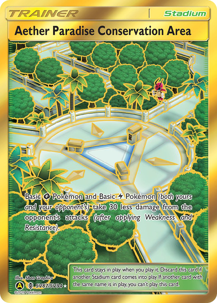 Aether Paradise Conservation Area (SV87/SV94) [Sun & Moon: Hidden Fates - Shiny Vault] | Rock City Comics