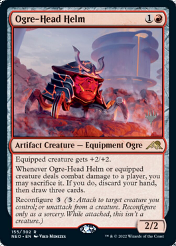 Ogre-Head Helm (Promo Pack) [Kamigawa: Neon Dynasty Promos] | Rock City Comics