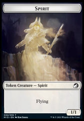 Spirit // Wrenn and Seven Emblem Double-sided Token [Innistrad: Midnight Hunt Tokens] | Rock City Comics