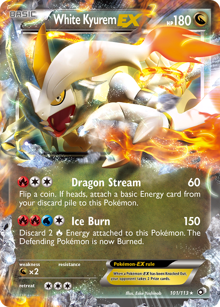 White Kyurem EX (101/113) [Black & White: Legendary Treasures] | Rock City Comics