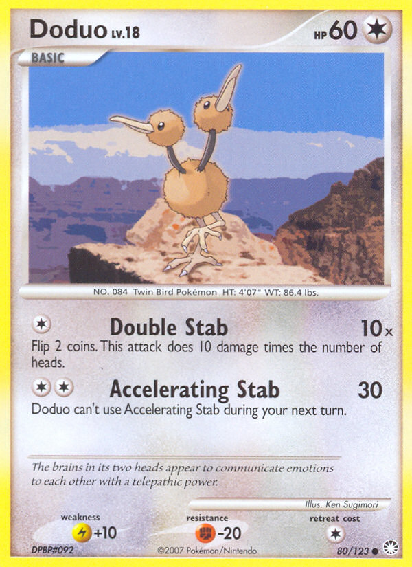 Doduo (80/123) [Diamond & Pearl: Mysterious Treasures] | Rock City Comics