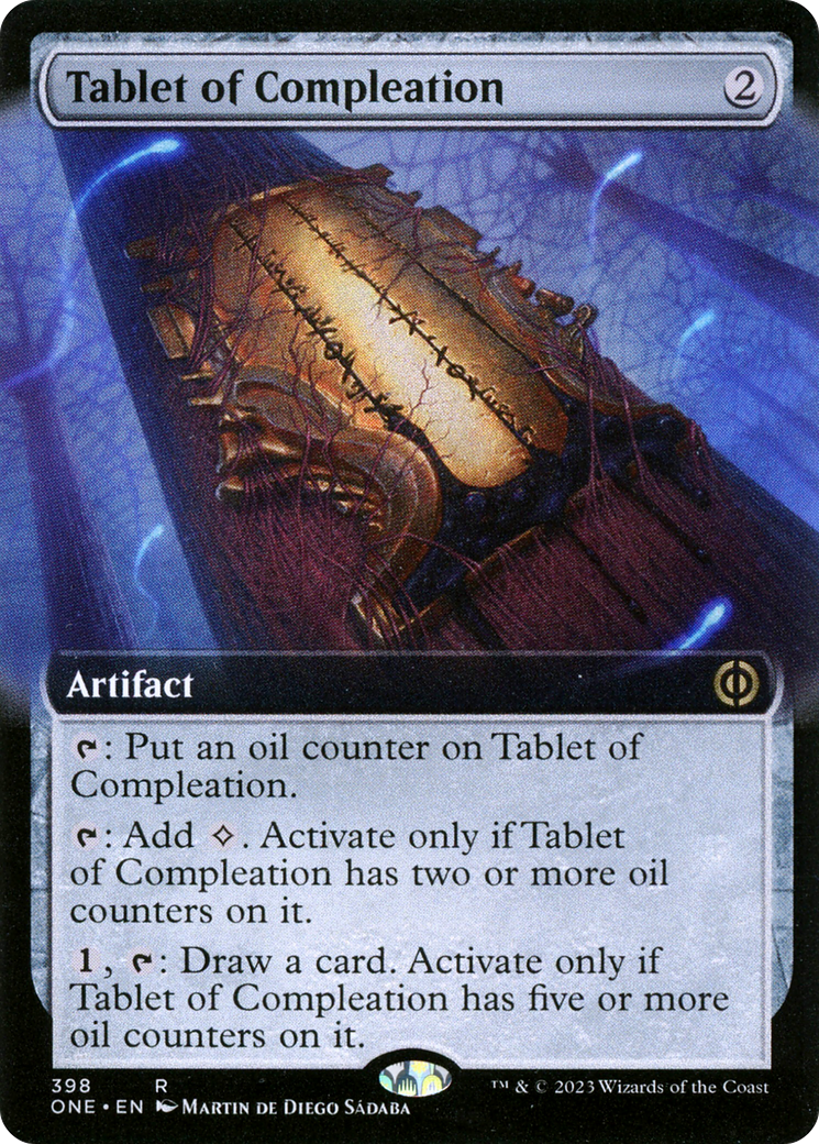 Tablet of Compleation (Extended Art) [Phyrexia: All Will Be One] | Rock City Comics