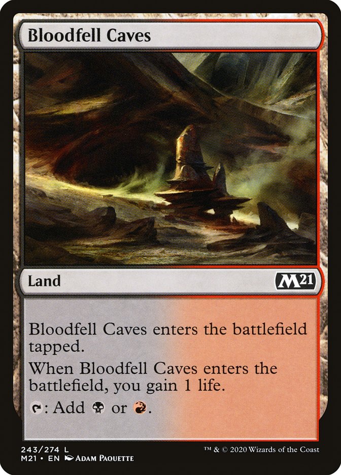 Bloodfell Caves [Core Set 2021] | Rock City Comics