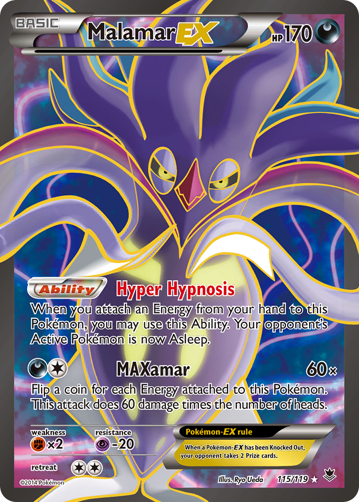 Malamar EX (115/119) [XY: Phantom Forces] | Rock City Comics