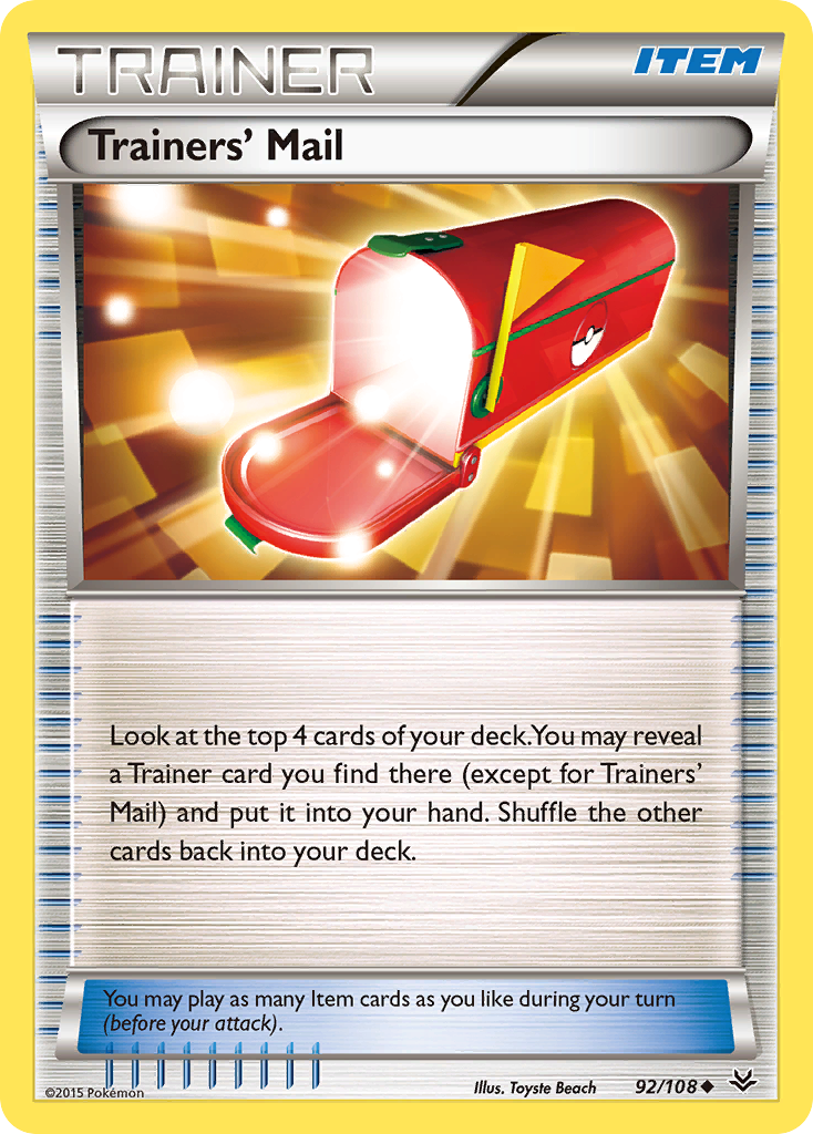 Trainers' Mail (92/108) [XY: Roaring Skies] | Rock City Comics