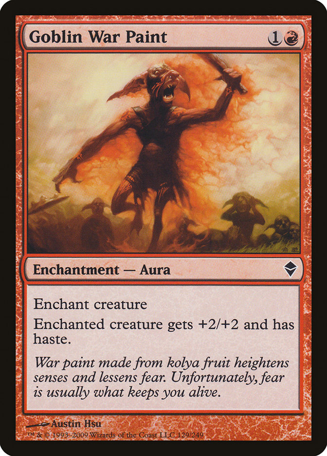 Goblin War Paint [Zendikar] | Rock City Comics