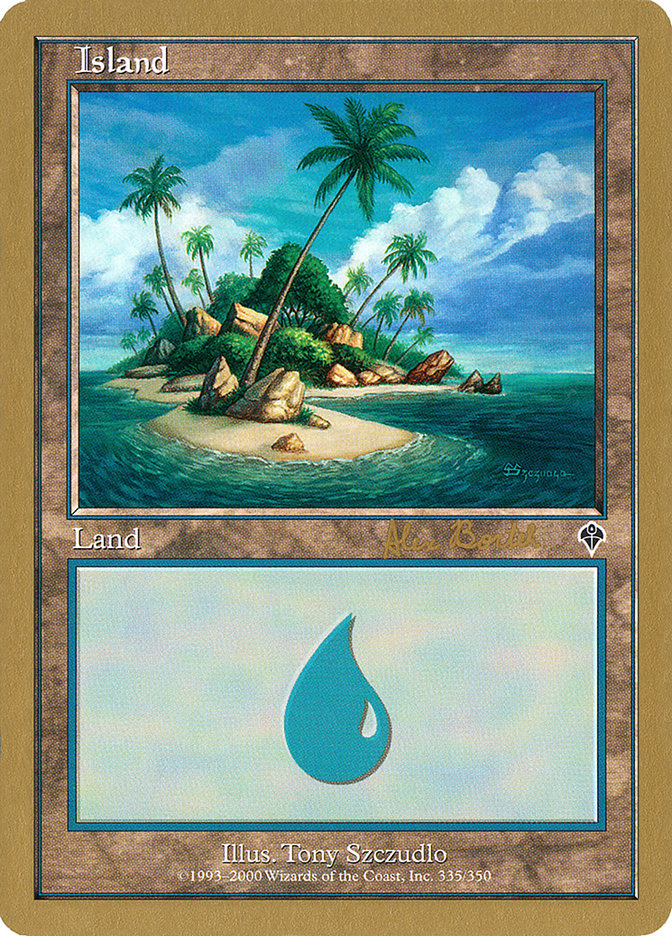 Island (ab335b) (Alex Borteh) [World Championship Decks 2001] | Rock City Comics