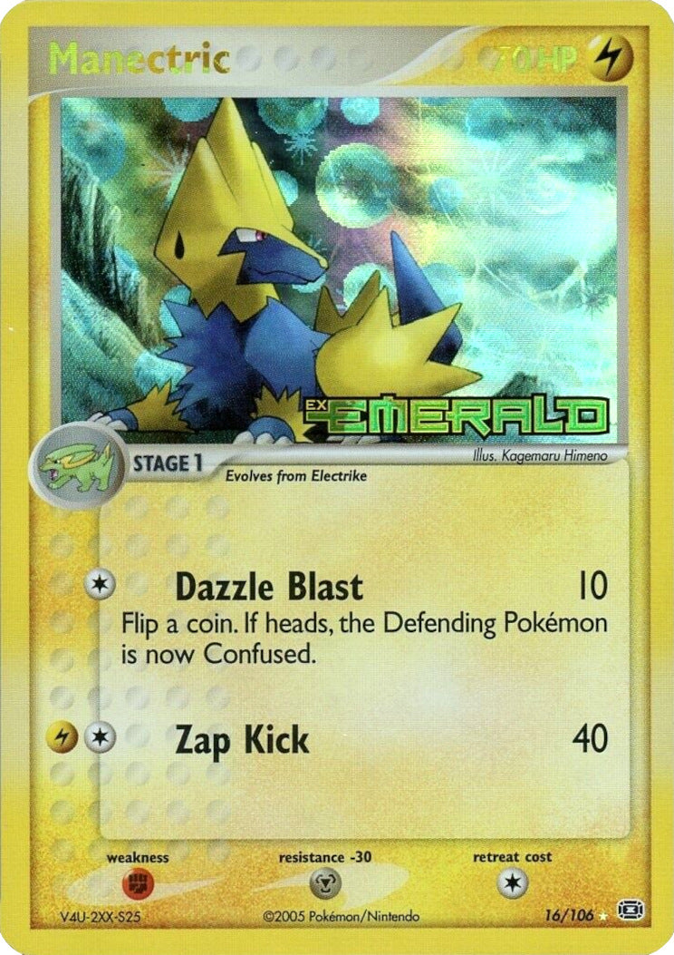 Manectric (16/106) (Stamped) [EX: Emerald] | Rock City Comics