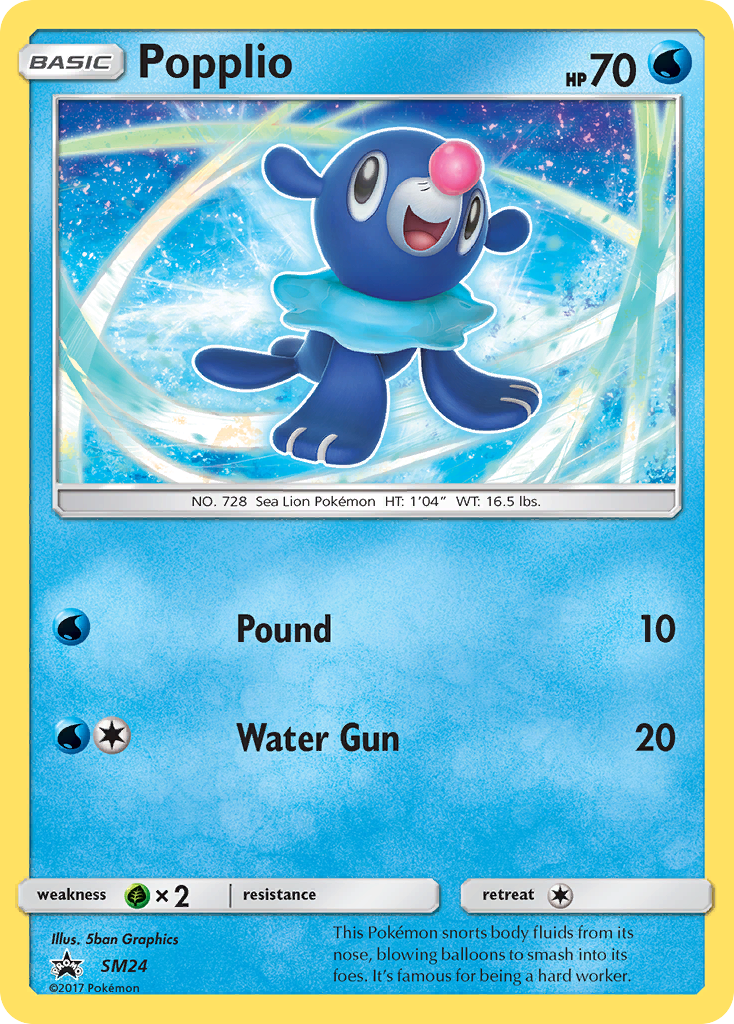 Popplio (SM24) [Sun & Moon: Black Star Promos] | Rock City Comics