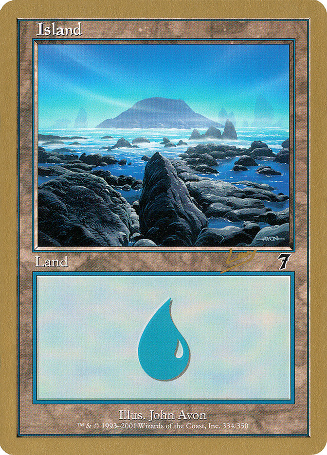 Island (rl334) (Raphael Levy) [World Championship Decks 2002] | Rock City Comics