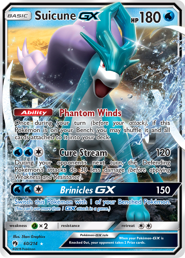 Suicune GX (60/214) [Sun & Moon: Lost Thunder] | Rock City Comics