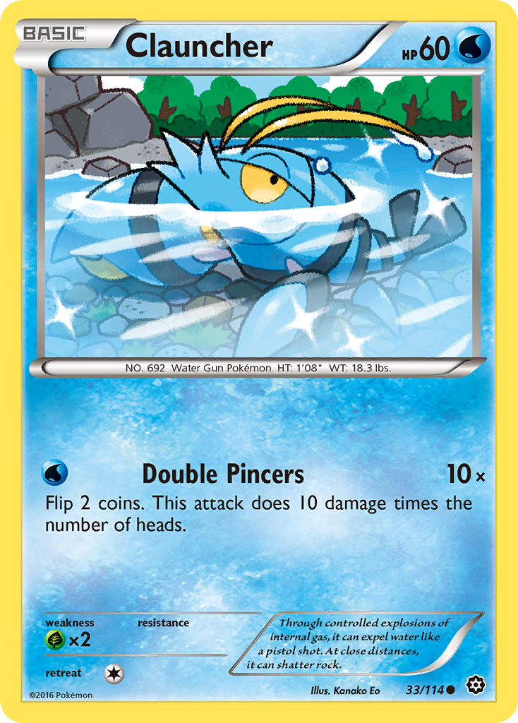 Clauncher (33/114) [XY: Steam Siege] | Rock City Comics