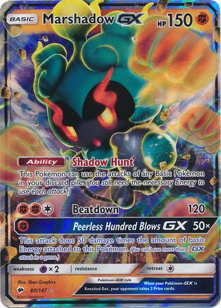 Marshadow GX (80/147) (Jumbo Card) [Sun & Moon: Burning Shadows] | Rock City Comics