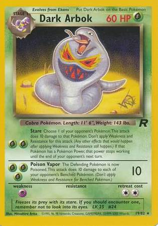 Dark Arbok (19/82) (W Stamped Promo) [Team Rocket Unlimited] | Rock City Comics