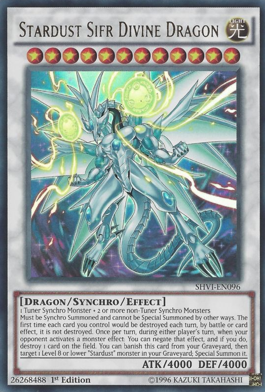 Stardust Sifr Divine Dragon [SHVI-EN096] Ultra Rare | Rock City Comics