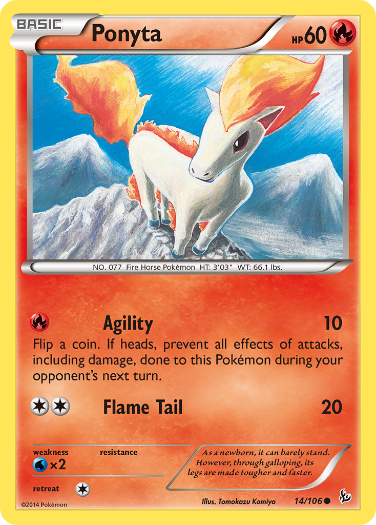 Ponyta (14/106) [XY: Flashfire] | Rock City Comics