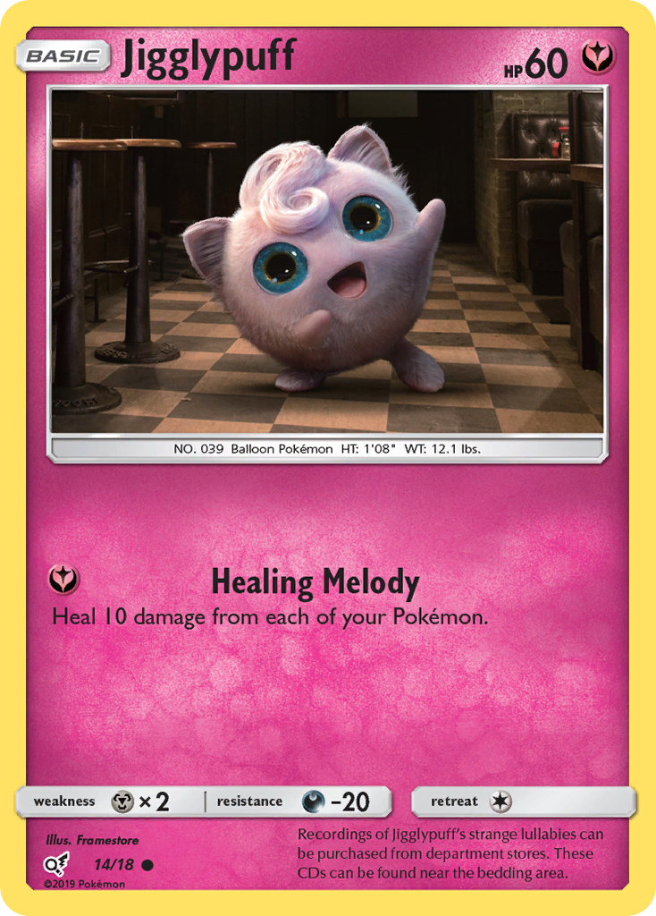 Jigglypuff (14/18) [Sun & Moon: Detective Pikachu] | Rock City Comics