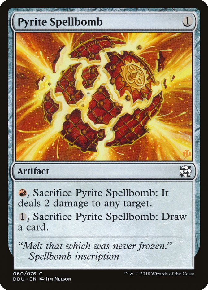 Pyrite Spellbomb [Duel Decks: Elves vs. Inventors] | Rock City Comics