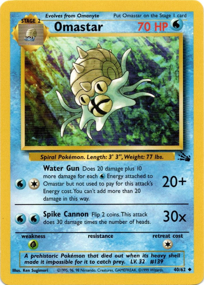 Omastar (40/62) [Fossil Unlimited] | Rock City Comics