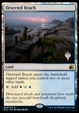 Deserted Beach (Promo Pack) [Innistrad: Midnight Hunt Promos] | Rock City Comics