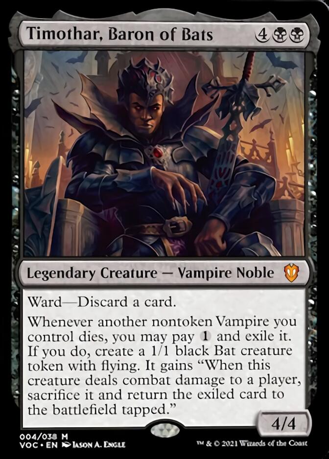 Timothar, Baron of Bats [Innistrad: Crimson Vow Commander] | Rock City Comics